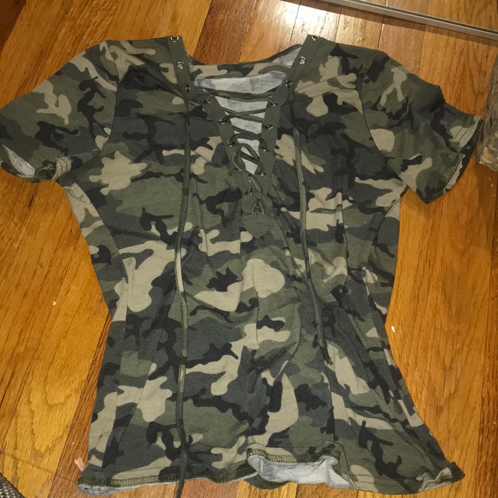 lace up shirt